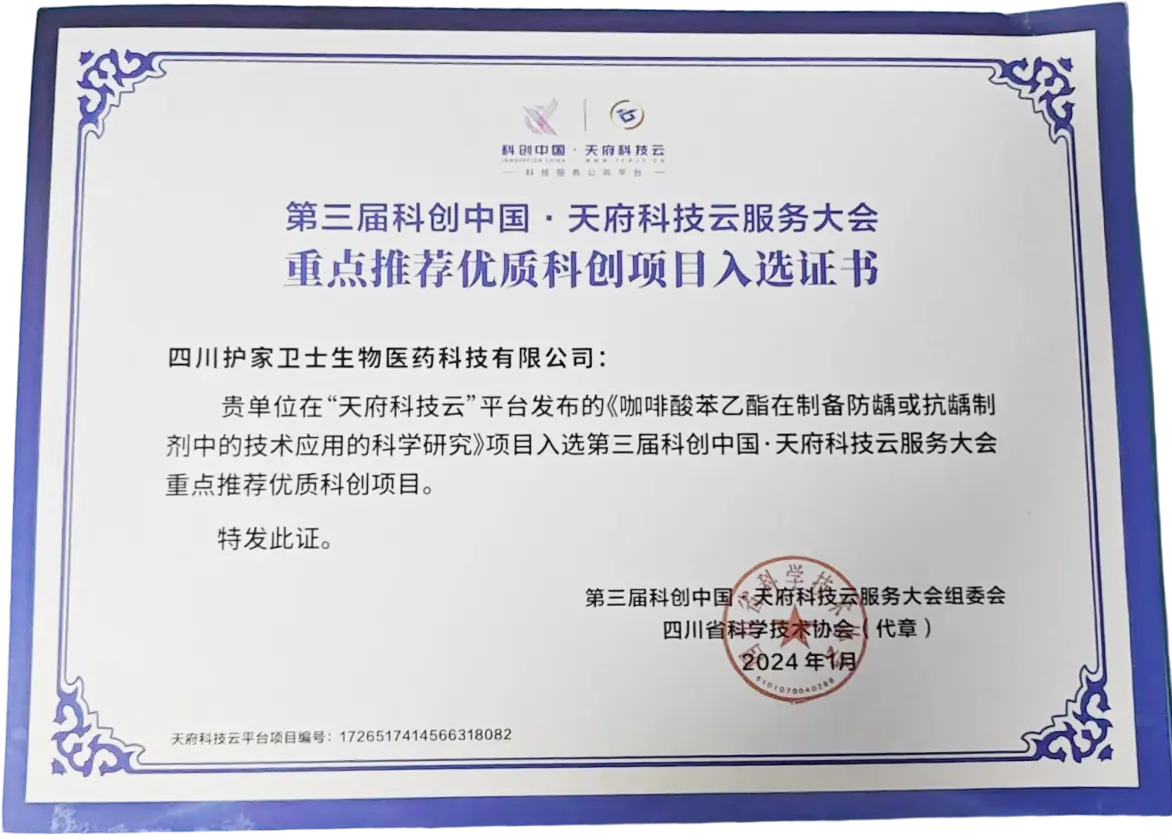 天府科技云服务大会入选证书